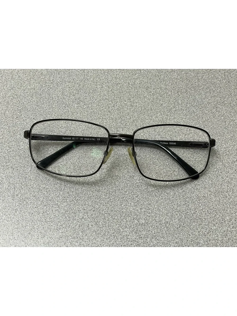 Kirkland Signature Bordeaux 930540 Gunmetal Sunglass FRAMES ONLY 60 17 140 Italy